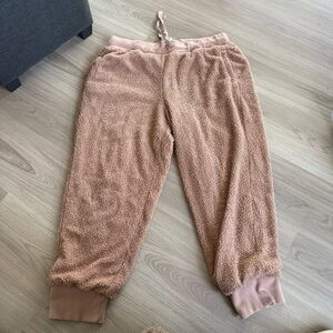 Fabletics Cozy Tan Fleece Pants